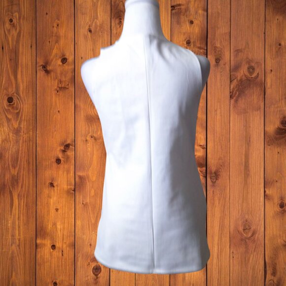 BCB Generation Women's XS White Tank Blouse With Black Side Insert Pullover - Picture 4 of 4